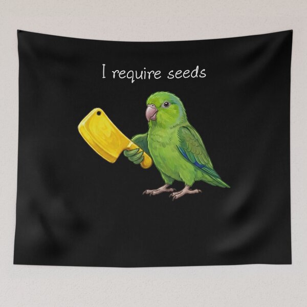 Item preview, Funny Green Parrotlet Parrot Require Seeds Bird Lover designed and sold by TerryConnells.