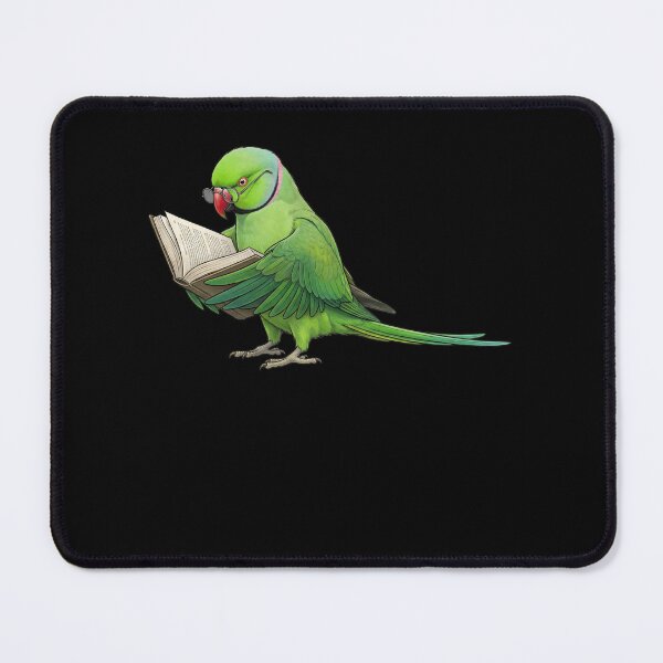 Item preview, Funny Green Ringneck Parakeet Parrots Reading Book Bird Lover designed and sold by TerryConnells.