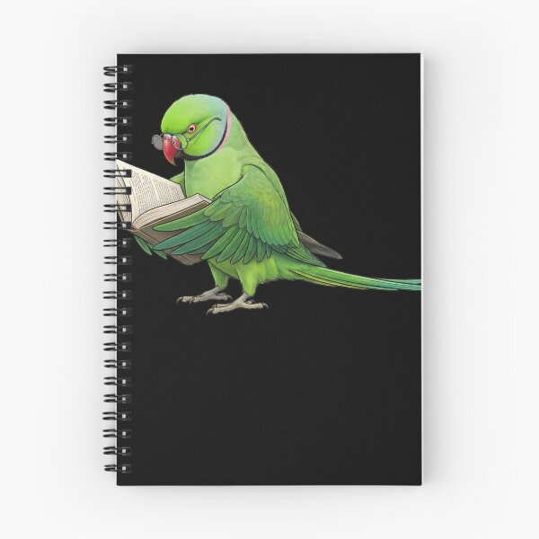 Item preview, Funny Green Ringneck Parakeet Parrots Reading Book Bird Lover designed and sold by TerryConnells.