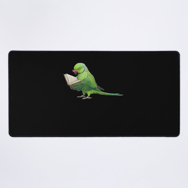Item preview, Funny Green Ringneck Parakeet Parrots Reading Book Bird Lover designed and sold by TerryConnells.