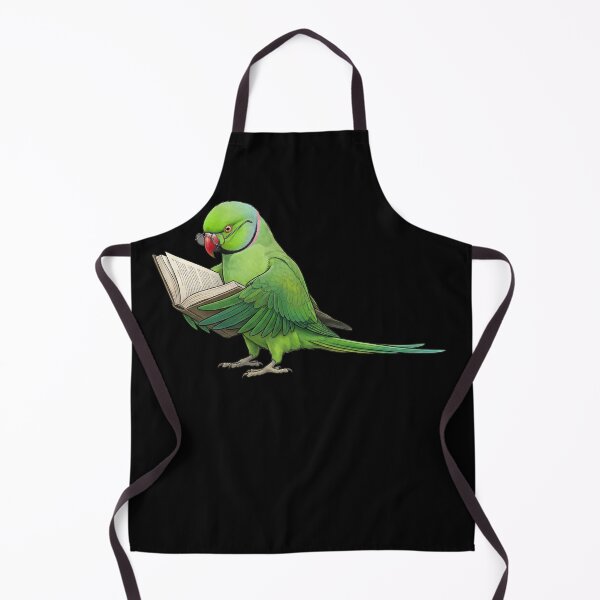 Item preview, Funny Green Ringneck Parakeet Parrots Reading Book Bird Lover designed and sold by TerryConnells.