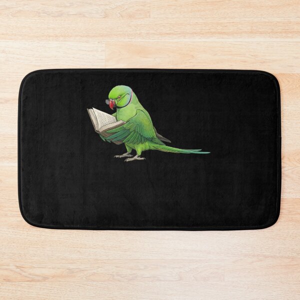 Item preview, Funny Green Ringneck Parakeet Parrots Reading Book Bird Lover designed and sold by TerryConnells.