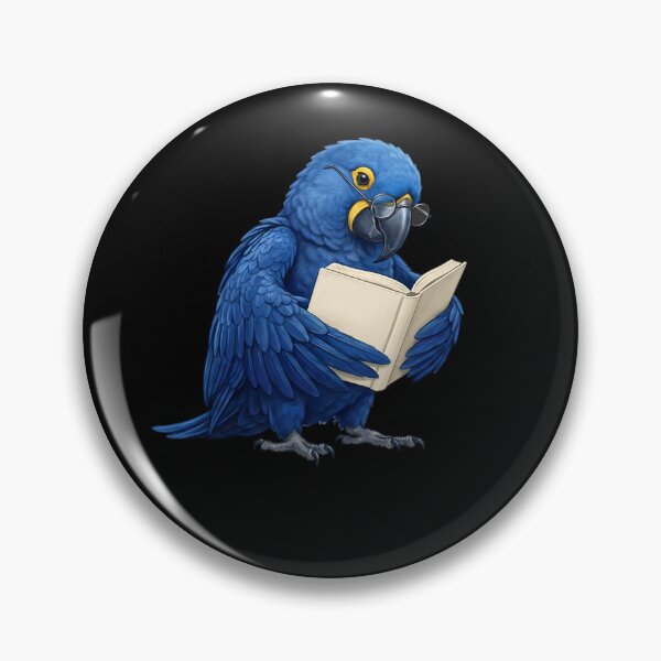 Item preview, Funny Hyacinth Macaw Parrots Reading Book Bird Lover designed and sold by TerryConnells.