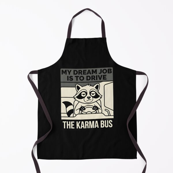 Item preview, Funny Raccoon Karma Bus Driver Retro Cartoon designed and sold by aga4kids.