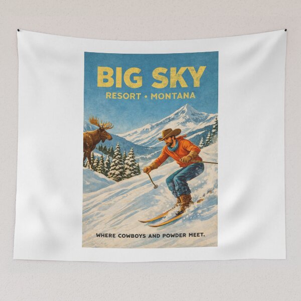 Item preview, Big Sky Resort Montana in Madison Range near Yellowstone National Park in Gallatin County designed and sold by Aryabek.