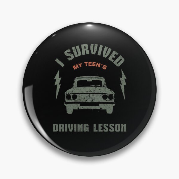 Item preview, Survived My Teen's Driving Lesson Funny Retro Car designed and sold by aga4kids.