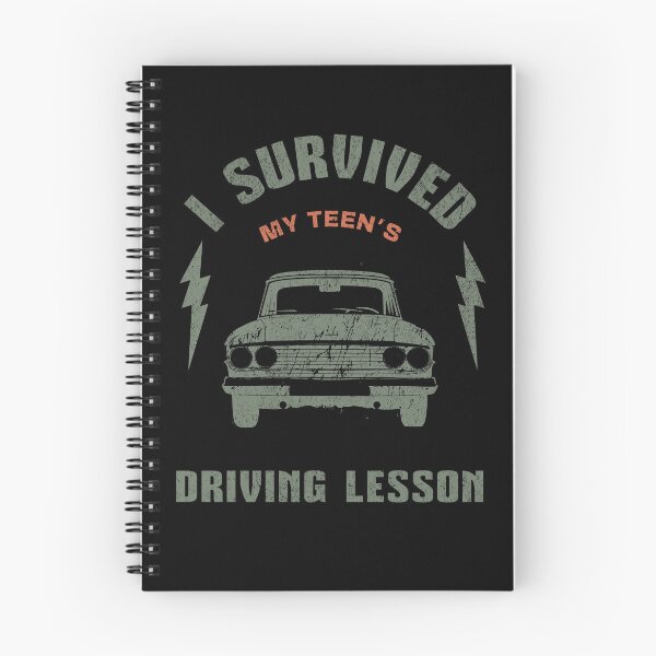 Item preview, Survived My Teen's Driving Lesson Funny Retro Car designed and sold by aga4kids.