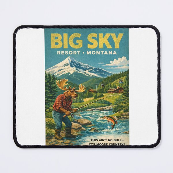 Item preview, Big Sky Resort Montana and Lone Peak in the Madison Range near Gallatin National Forest designed and sold by Aryabek.