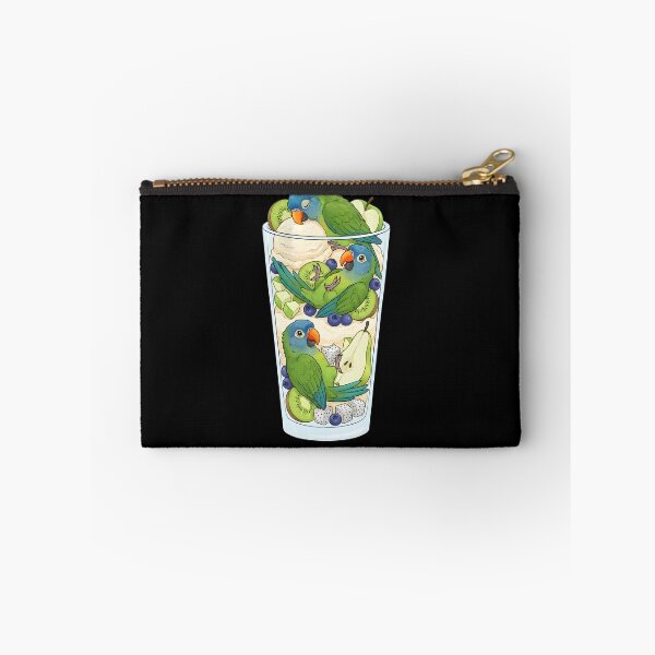 Item preview, Funny Blue Crowned Conure Parrots in Ice Cream Dessert designed and sold by DoodleTortle.