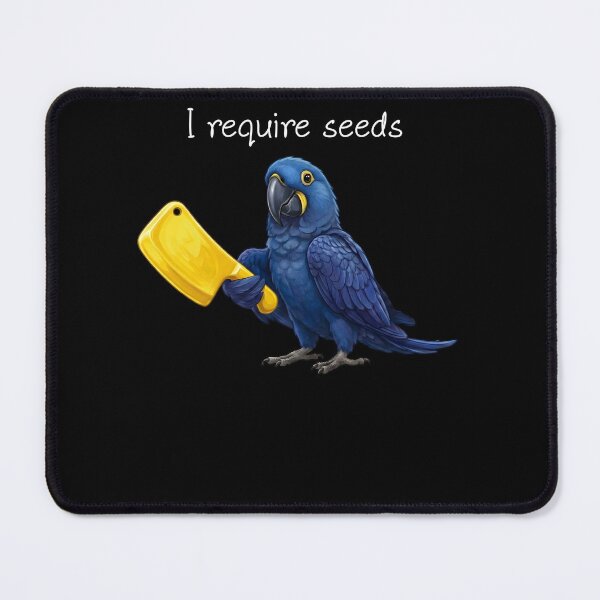 Item preview, Funny Hyacinth Macaw Parrot Require Seeds Bird Lover designed and sold by TerryConnells.