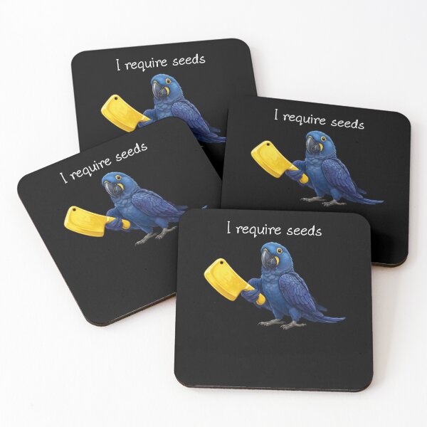 Item preview, Funny Hyacinth Macaw Parrot Require Seeds Bird Lover designed and sold by TerryConnells.