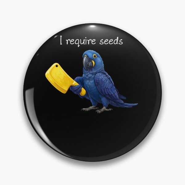 Item preview, Funny Hyacinth Macaw Parrot Require Seeds Bird Lover designed and sold by TerryConnells.