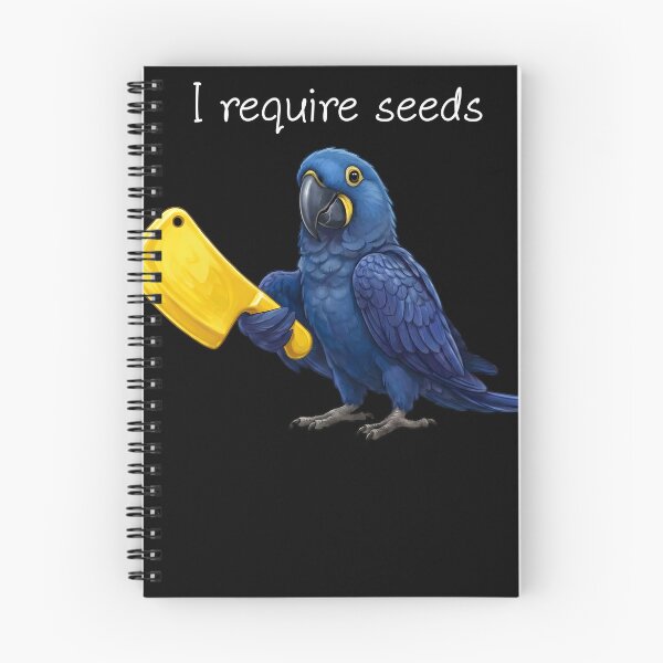 Item preview, Funny Hyacinth Macaw Parrot Require Seeds Bird Lover designed and sold by TerryConnells.