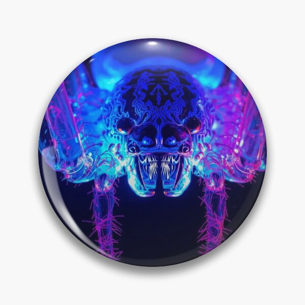 Item preview, Neon Blue Blacklight Spider designed and sold by MidnightVisionStudio.