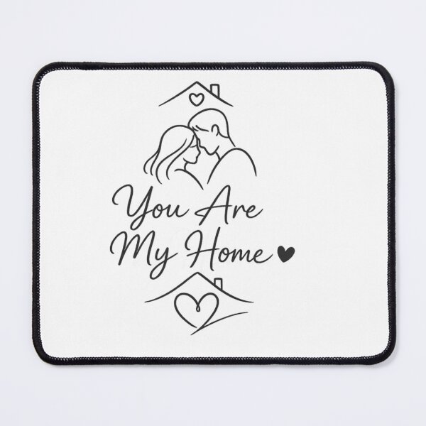 Item preview, You Are My Home Romantic Couple Love Quote Minimalist Design designed and sold by Lovestickerco.