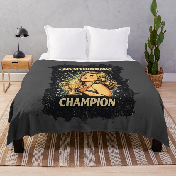 Item preview, Overthinking Champion Funny Introvert Mind designed and sold by AlvelinaCP.