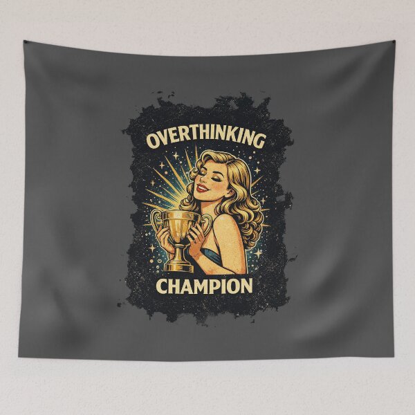 Item preview, Overthinking Champion Funny Introvert Mind designed and sold by AlvelinaCP.