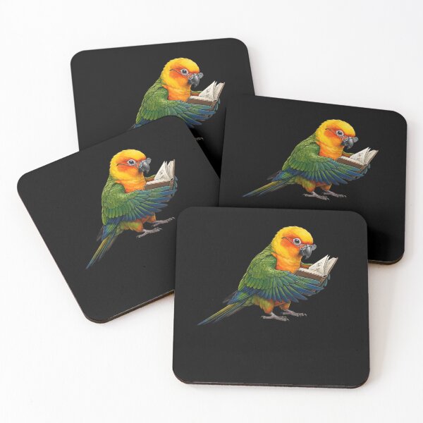 Item preview, Funny Jenday Conure Parrots Reading Book Bird Lover designed and sold by TerryConnells.
