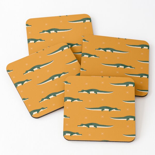 Item preview, Crocodiles on orange designed and sold by reneesillus.