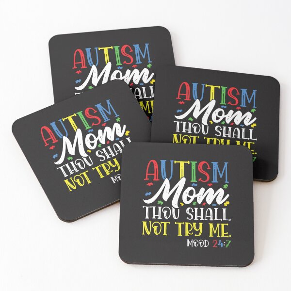 Item preview, Autism Mom Thou Shall Not Try Me Autism Awareness Mom Quote designed and sold by kiralynstration.