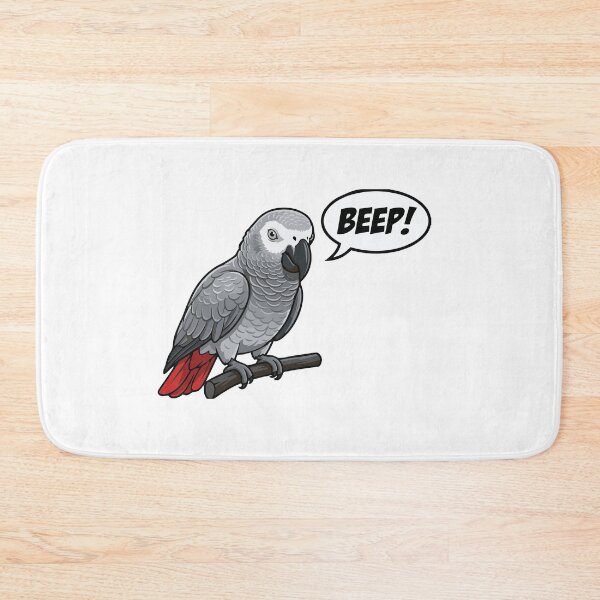 Item preview, Feathered Smart Speaker African Grey Parrot Meme designed and sold by Petzzz.