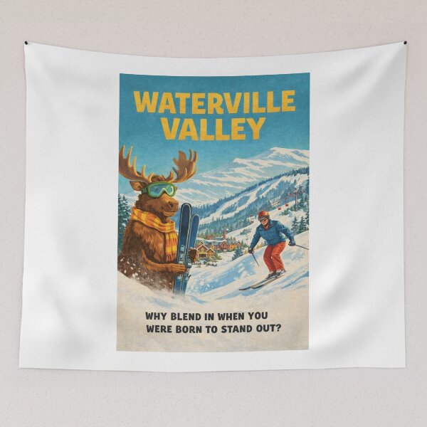 Item preview, Waterville Valley New Hampshire in White Mountains near Mount Tecumseh and Mad River designed and sold by Aryabek.
