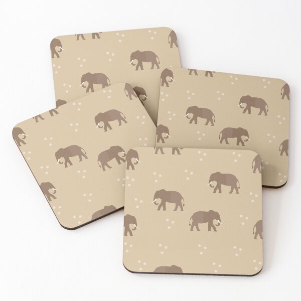 Item preview, Elephants on brown designed and sold by reneesillus.
