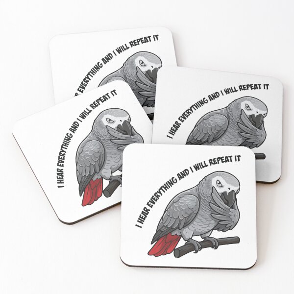 Item preview, I Repeat What You Say African Grey Parrot designed and sold by Petzzz.