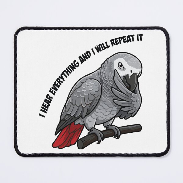 Item preview, I Repeat What You Say African Grey Parrot designed and sold by Petzzz.