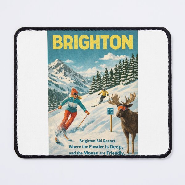 Item preview, Brighton Ski Resort Utah in Big Cottonwood Canyon of the Wasatch Mountains designed and sold by Aryabek.
