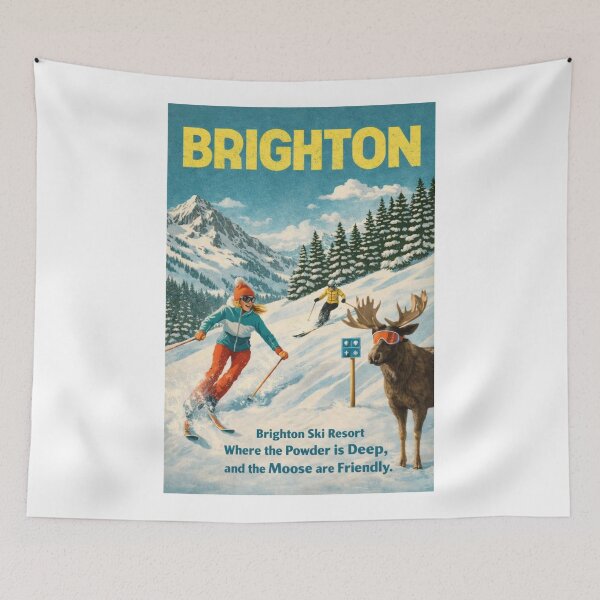 Item preview, Brighton Ski Resort Utah in Big Cottonwood Canyon of the Wasatch Mountains designed and sold by Aryabek.
