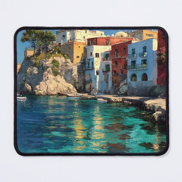 Item preview, Ischia Colorful Cliffside Village Reflections designed and sold by daila70.