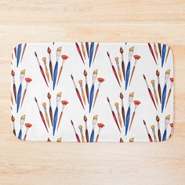 Item preview, Watercolor Paint Brushes – Artist Tools Illustration designed and sold by AlisaArtDecor.