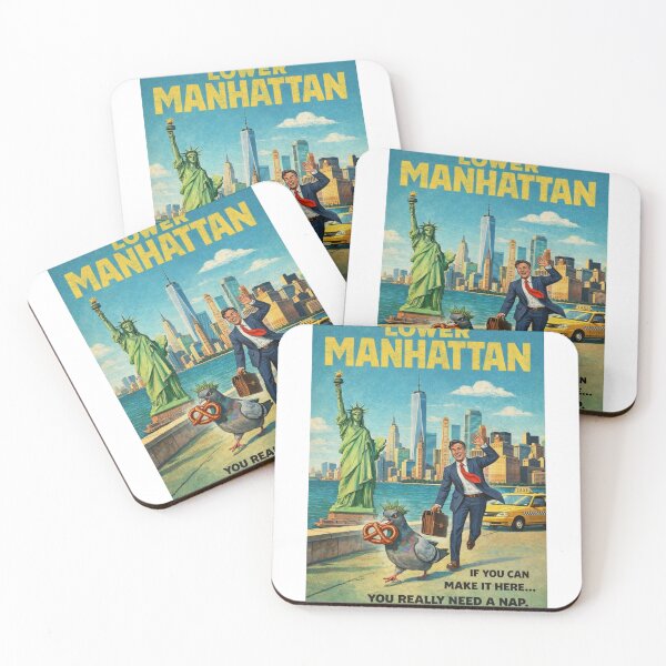 Item preview, Lower Manhattan New York City Skyline with Statue of Liberty and One World Trade Center designed and sold by Aryabek.