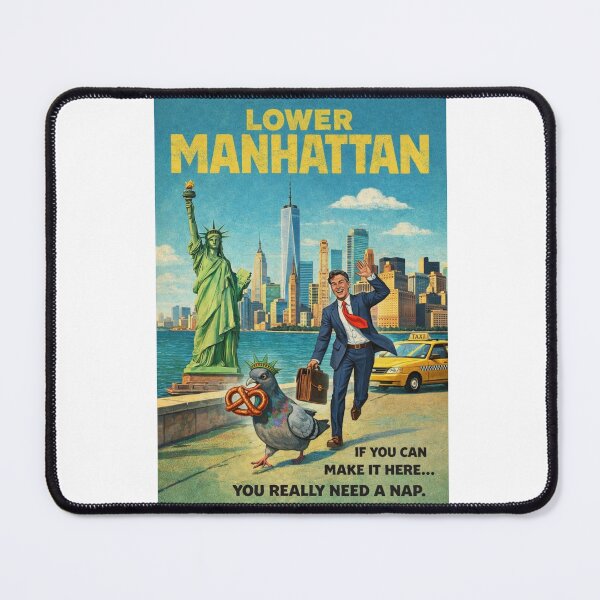 Item preview, Lower Manhattan New York City Skyline with Statue of Liberty and One World Trade Center designed and sold by Aryabek.