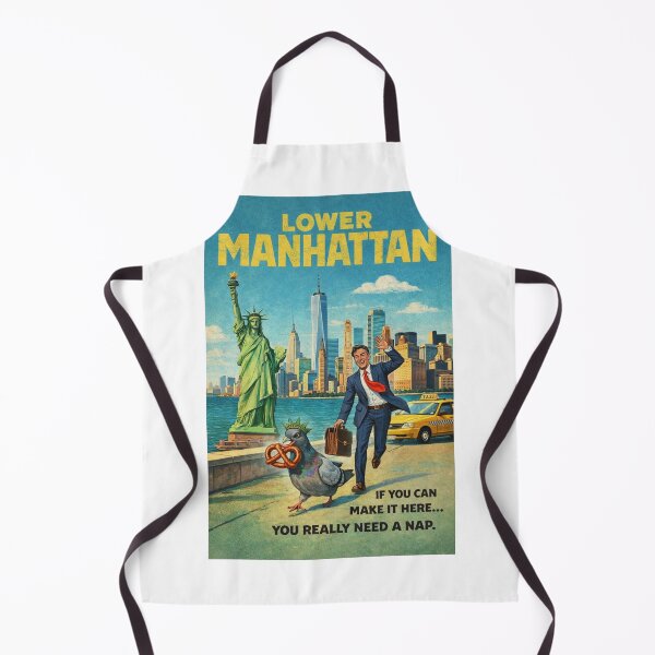 Item preview, Lower Manhattan New York City Skyline with Statue of Liberty and One World Trade Center designed and sold by Aryabek.