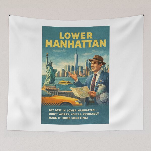 Item preview, Lower Manhattan New York City Financial District and One World Trade Center Skyline designed and sold by Aryabek.