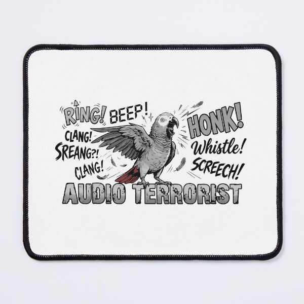 Item preview, Professional Audio Terrorist African Grey Parrot designed and sold by Petzzz.