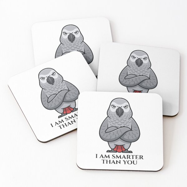 Item preview, I Am Smarter Than You African Grey Parrot designed and sold by Petzzz.