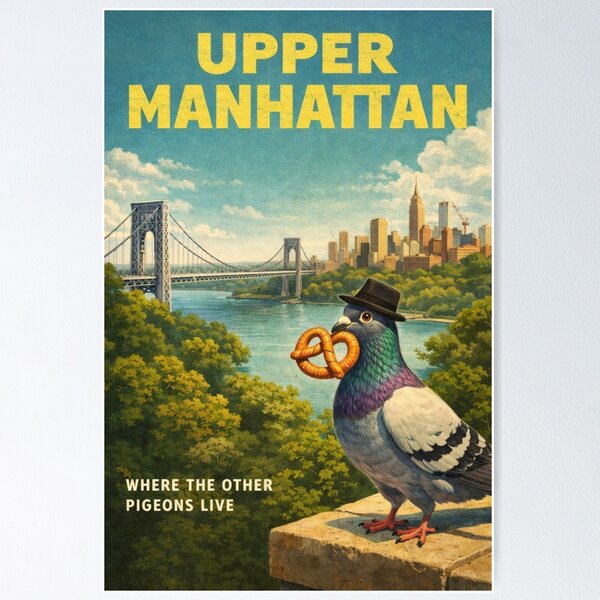 Item preview, Upper Manhattan New York City near Washington Heights and George Washington Bridge designed and sold by Aryabek.
