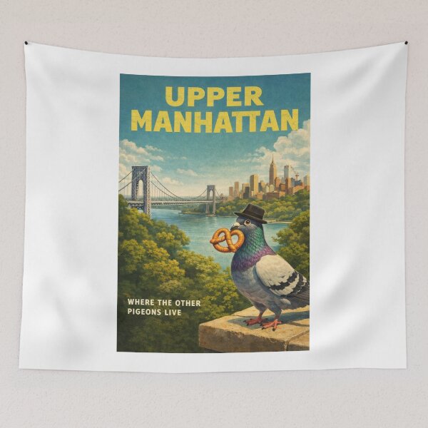 Item preview, Upper Manhattan New York City near Washington Heights and George Washington Bridge designed and sold by Aryabek.