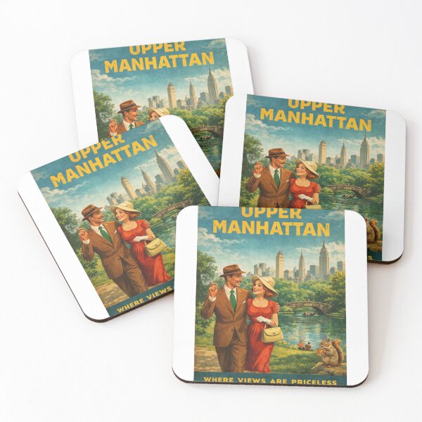 Item preview, Upper Manhattan New York Vintage Central Park Skyline Scene designed and sold by Aryabek.