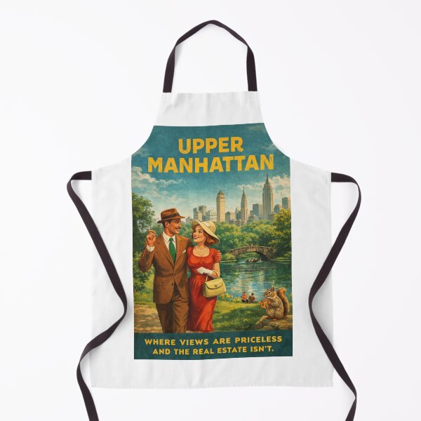 Item preview, Upper Manhattan New York Vintage Central Park Skyline Scene designed and sold by Aryabek.