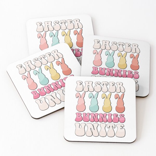Item preview, Easter Bunnies Unite Retro Pastel Bunny Lineup designed and sold by QuietBloom80.