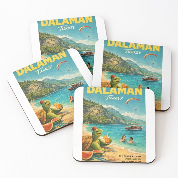 Item preview, Dalaman Turkey Vintage Mediterranean Beach Travel Scene designed and sold by Aryabek.