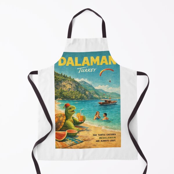 Item preview, Dalaman Turkey Vintage Mediterranean Beach Travel Scene designed and sold by Aryabek.