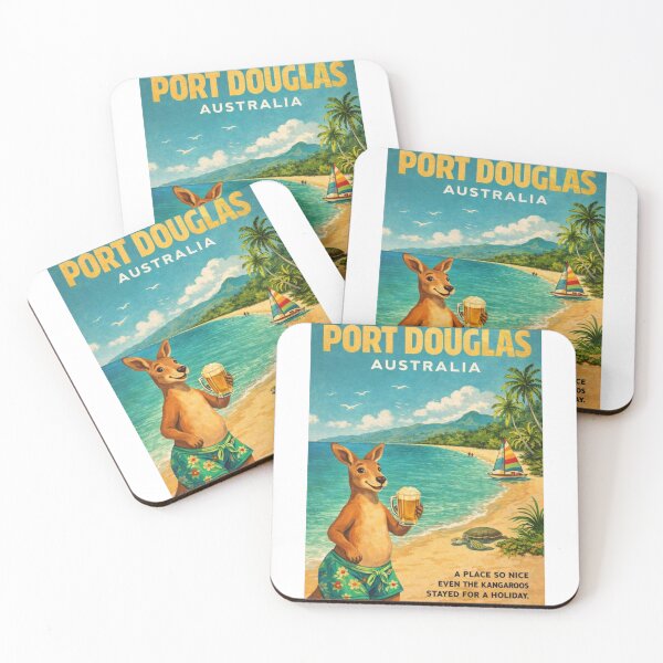 Item preview, Port Douglas Australia Vintage Great Barrier Reef Coast designed and sold by Aryabek.