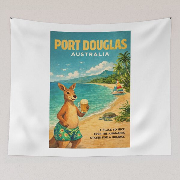Item preview, Port Douglas Australia Vintage Great Barrier Reef Coast designed and sold by Aryabek.
