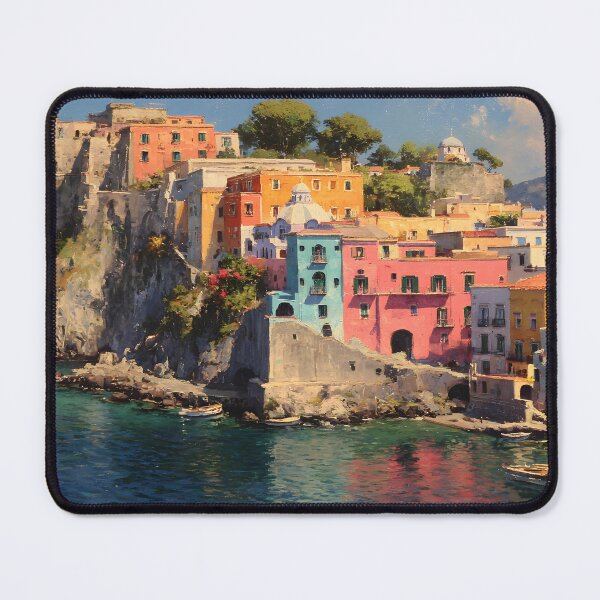 Item preview, Ischia Colorful Cliffside Village Above the Sea designed and sold by daila70.