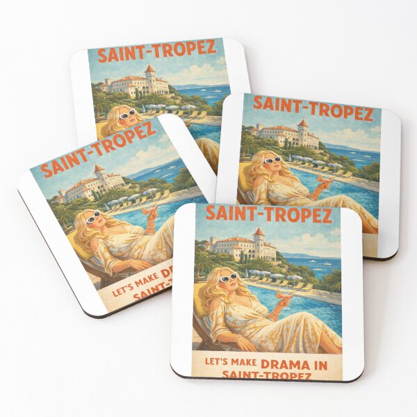 Item preview, Saint-Tropez French Riviera Château de la Messardière Retro Travel designed and sold by Aryabek.